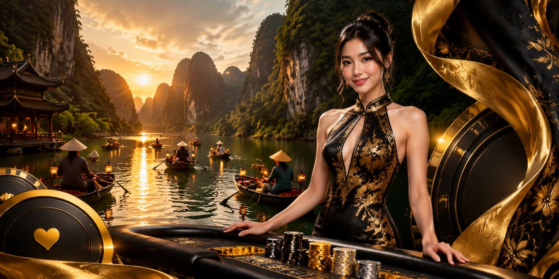 Người dùng tại Ninh Bình theo dõi tỷ lệ cược bóng đá trên điện thoại trong trang phục áo dài truyền thống