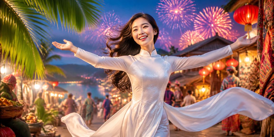Đăng ký 5600 và nhận thưởng tại Sa Pa với áo dài truyền thống
